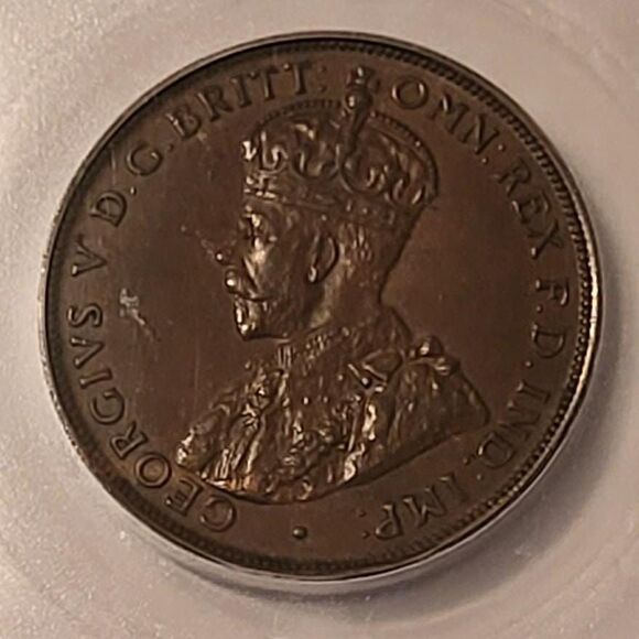 Australia George V 1926 Penny MS64 ICG - Picture 3 of 4